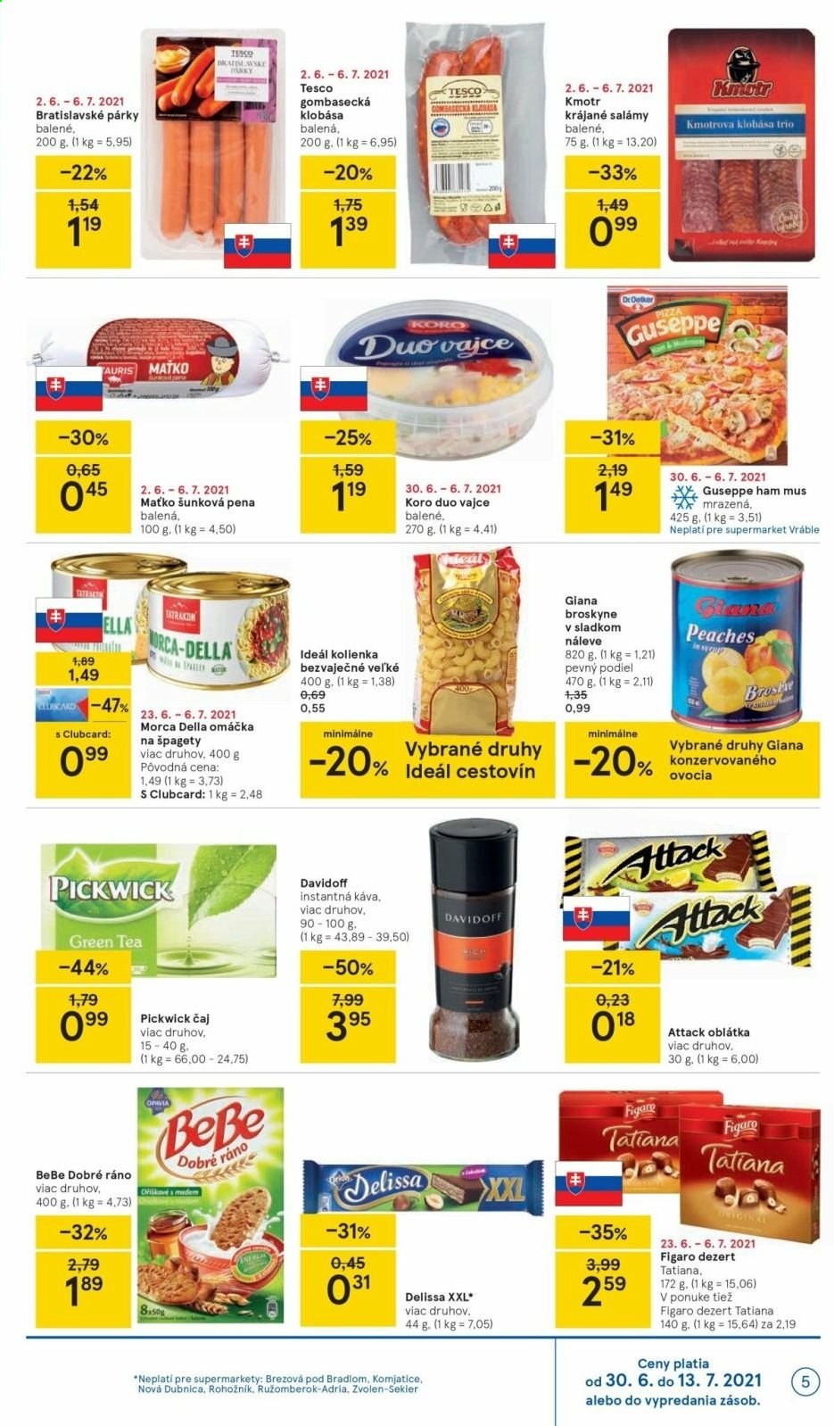 Leták TESCO supermarket - 30.6.2021 - 6.7.2021. Strana 5