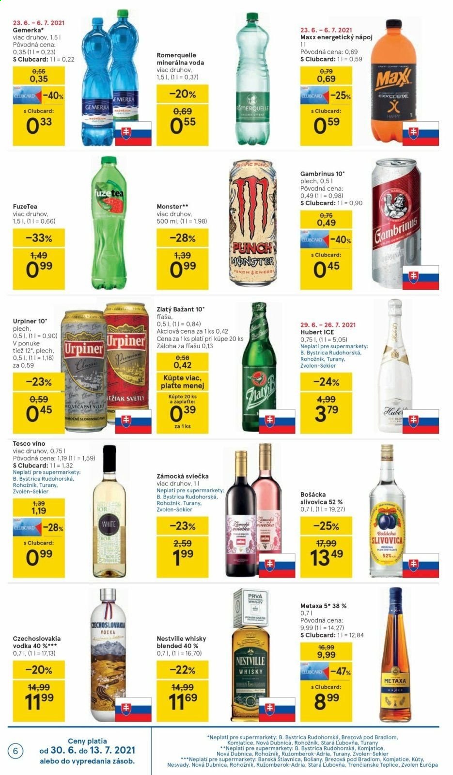 Leták TESCO supermarket - 30.6.2021 - 6.7.2021. Strana 6