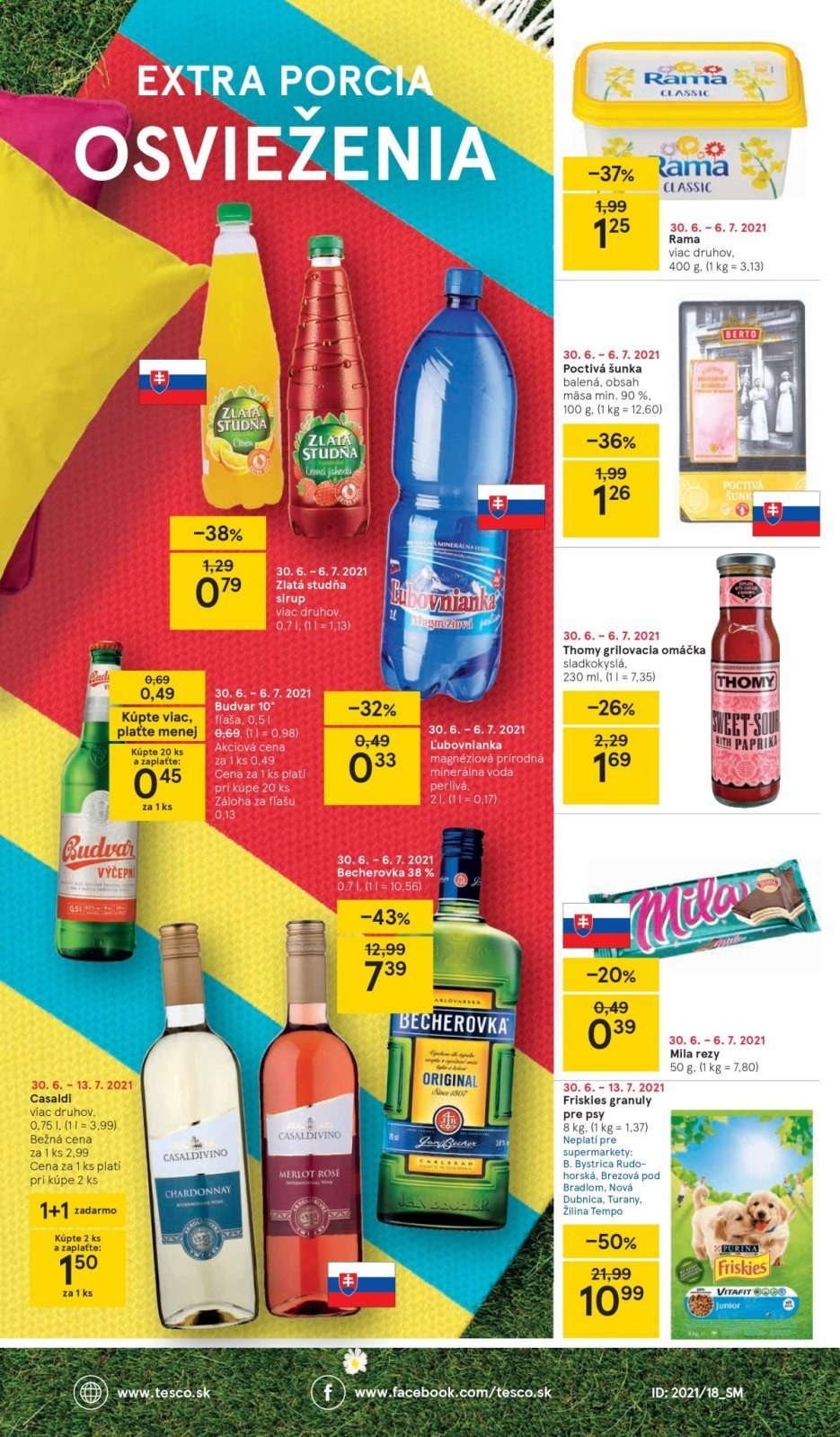 Leták TESCO supermarket - 30.6.2021 - 6.7.2021. Strana 8