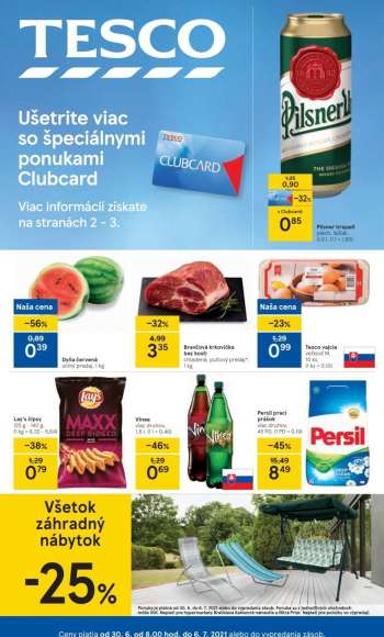 Leták TESCO - 30.6.2021 - 6.7.2021.