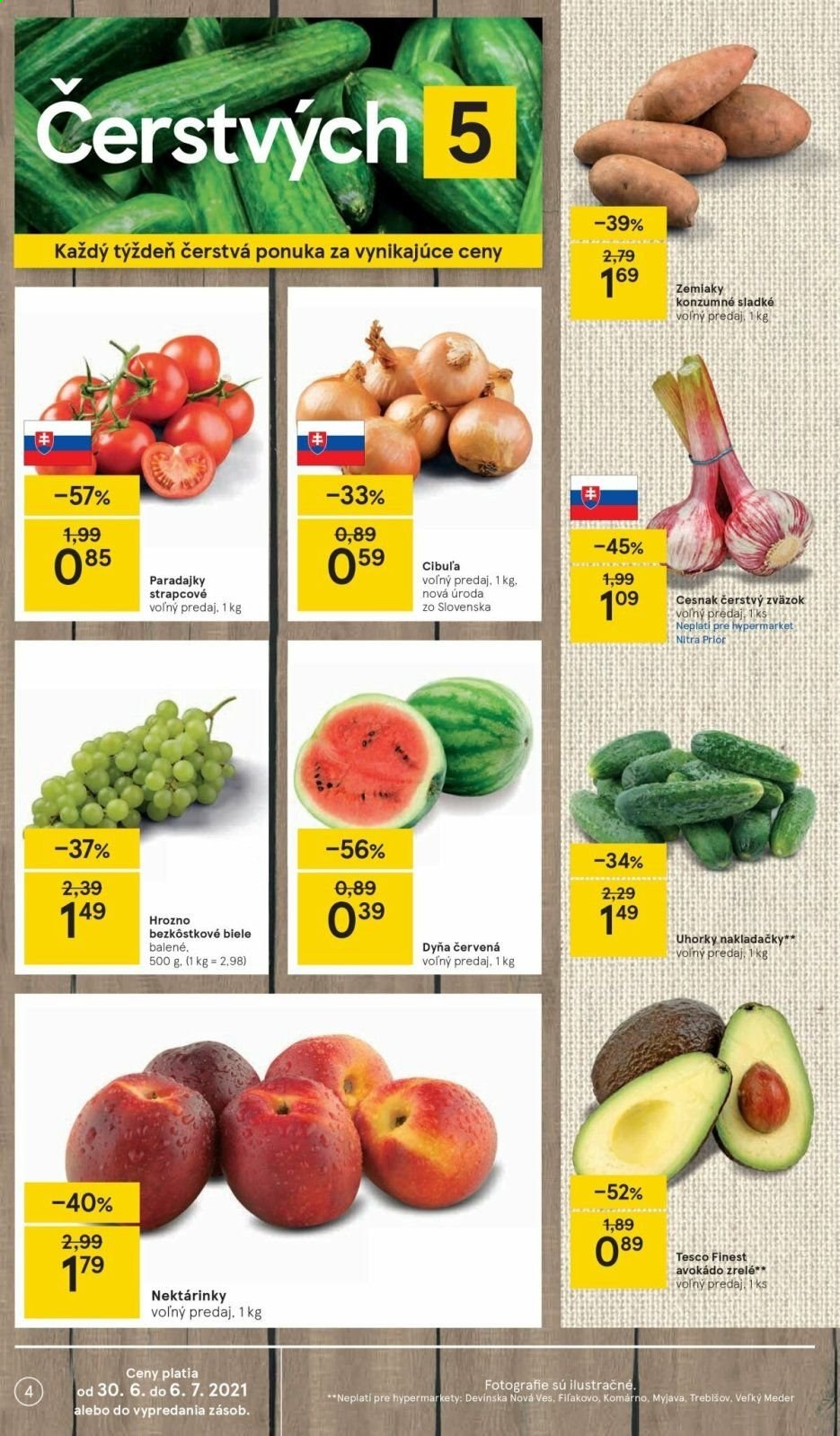 Leták TESCO - 30.6.2021 - 6.7.2021. Strana 4