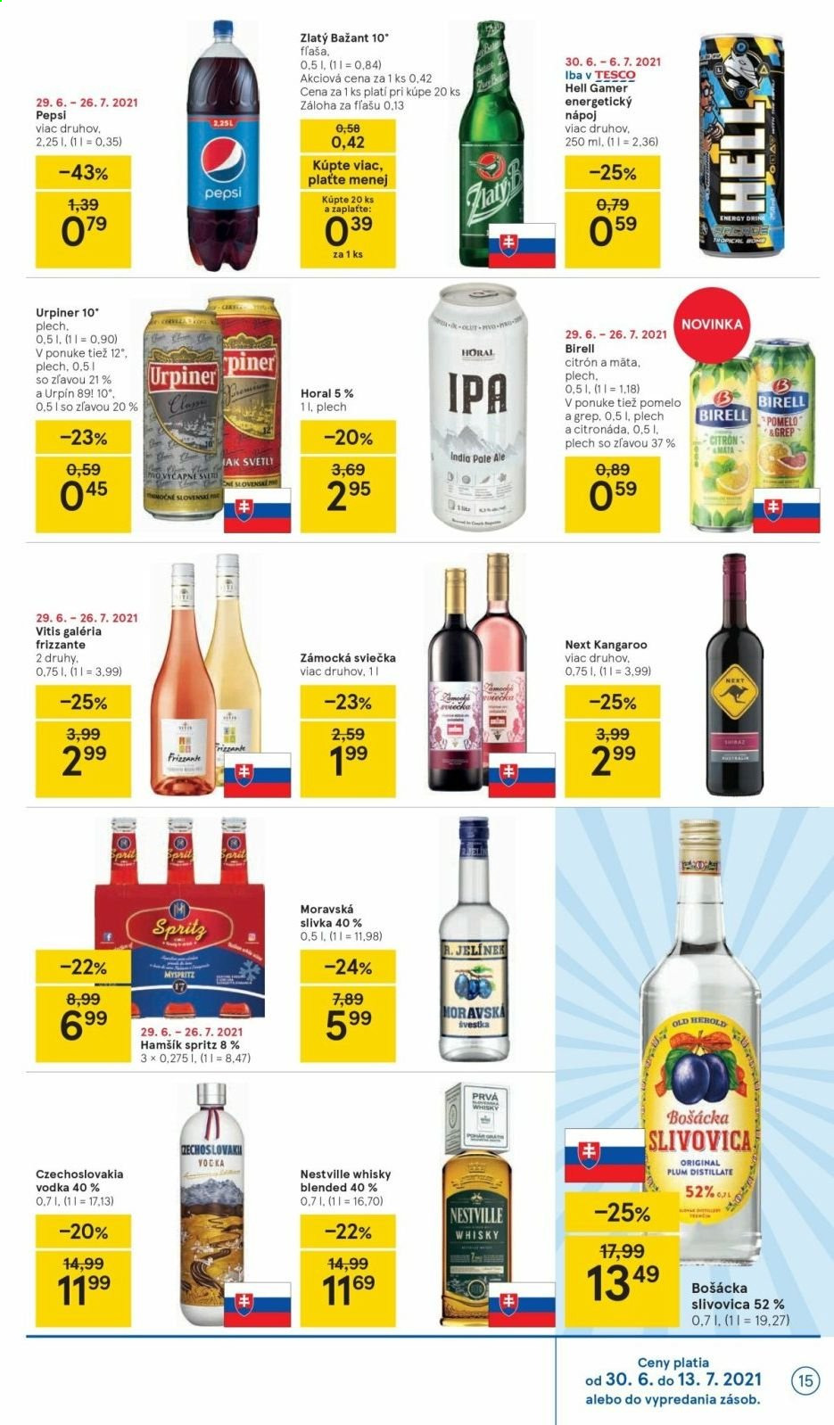 Leták TESCO - 30.6.2021 - 6.7.2021. Strana 15