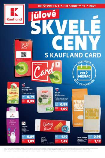 Leták Kaufland - 1.7.2021 - 31.7.2021.