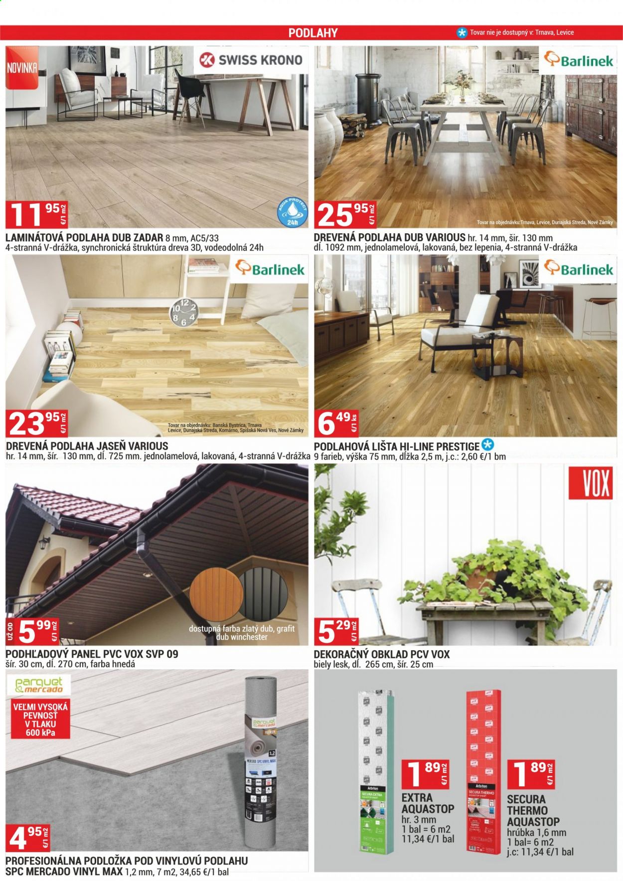 thumbnail - Leták Merkury Market - 1.7.2021 - 31.7.2021 - Produkty v akcii - podložka, drevená podlaha, podlaha, podlahové lišty, laminátová podlaha, obklad. Strana 3.