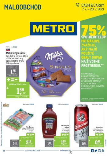 Leták Metro - 7.7.2021 - 20.7.2021.