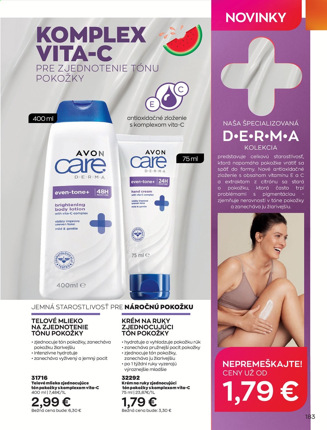 Leták Avon - 1.7.2021 - 31.7.2021. Strana 187