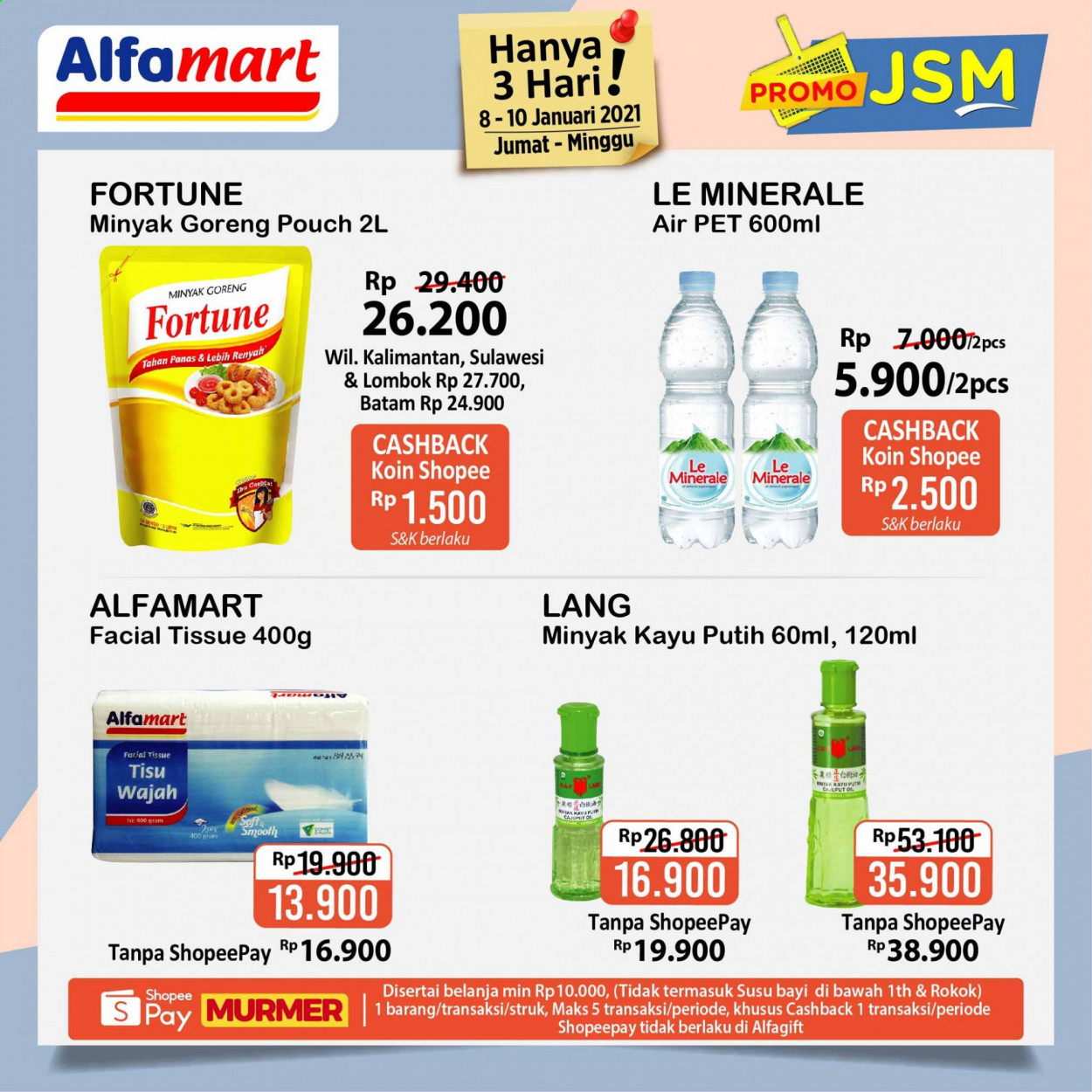 thumbnail - Promo Alfamart - 01/08/2021 - 01/10/2021 - Produk diskon - tissue, goreng, pet, minyak, minyak goreng, minyak goreng pouch, alfa. Halaman 4.