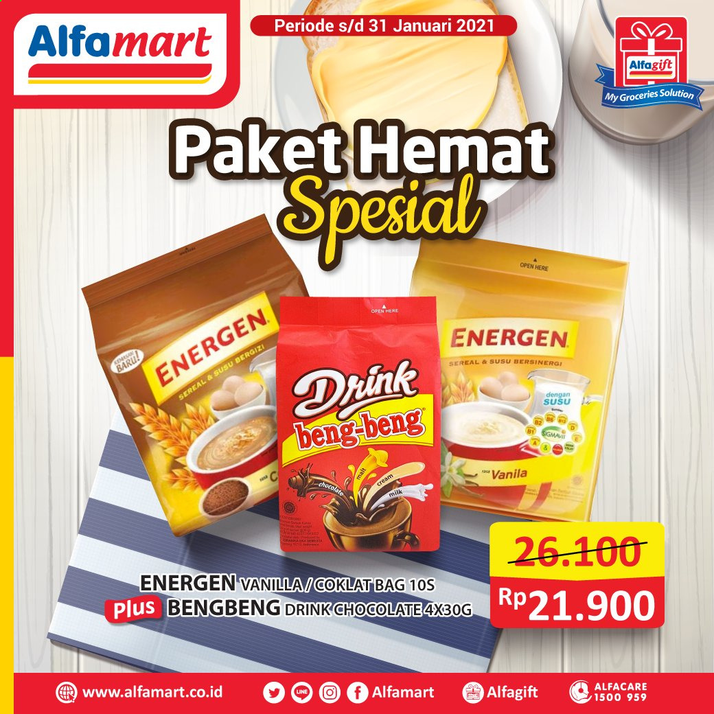thumbnail - Promo Alfamart - 01/30/2021 - 01/31/2021 - Produk diskon - chocolate, bag, drink. Halaman 2.