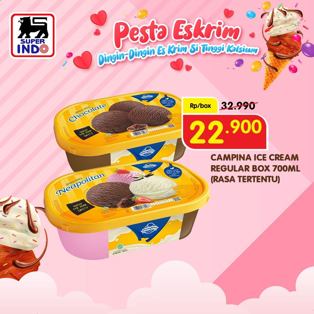 thumbnail - Promo Super INDO - Produk diskon - ice cream, chocolate, box. Halaman 1.