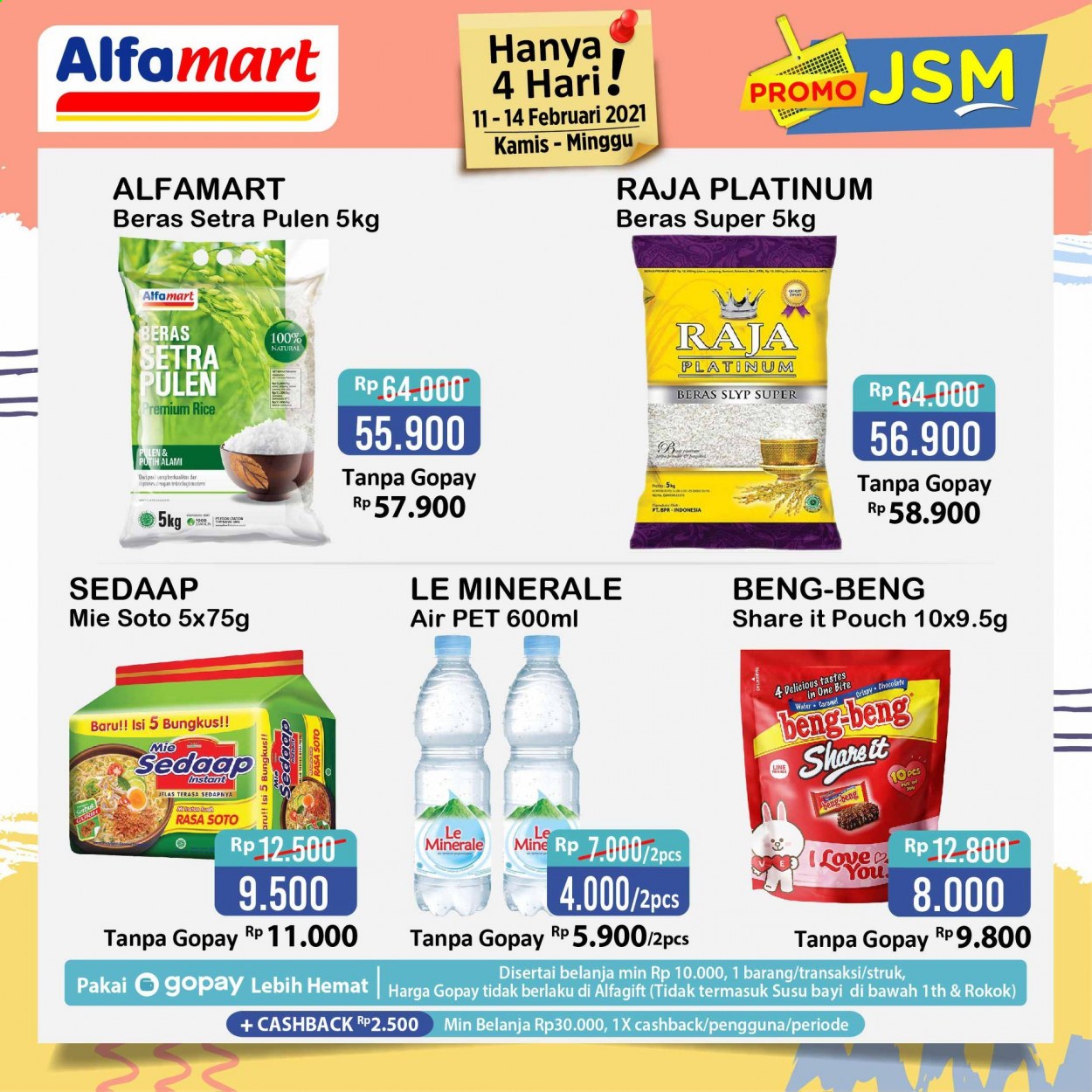 thumbnail - Promo Alfamart - 02/11/2021 - 02/14/2021 - Produk diskon - rice, wafer, pet, chocolate, caramel, beras. Halaman 4.