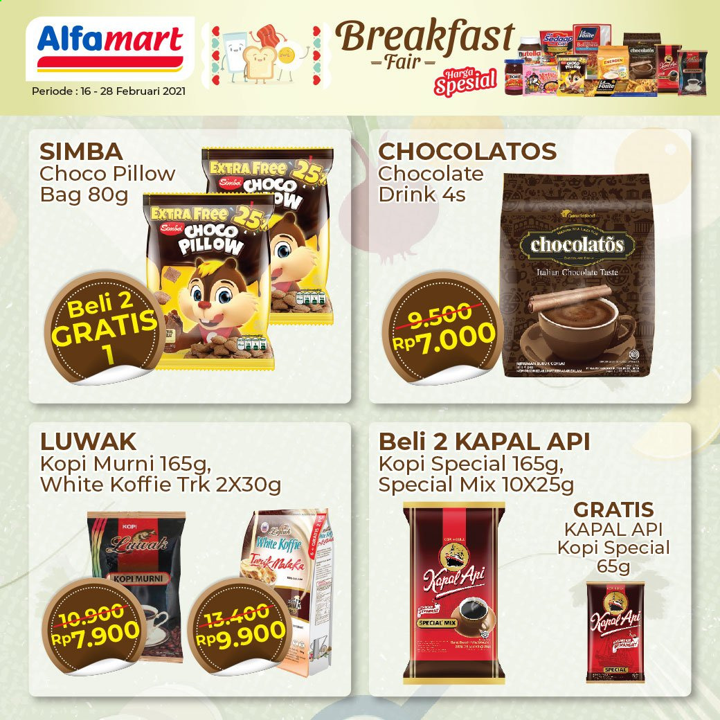 thumbnail - Promo Alfamart - 02/16/2021 - 02/28/2021 - Produk diskon - simba, pillow, nutella, kapal, chocolate, bag, drink. Halaman 4.