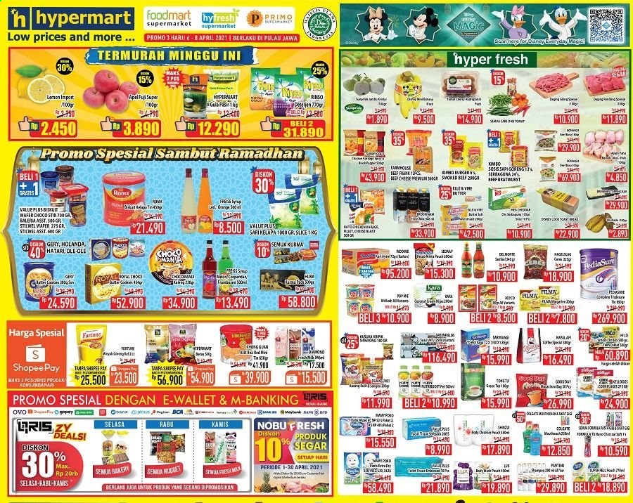 thumbnail - Promo Hypermart - 04/06/2021 - 04/08/2021 - Produk diskon - beef, wafer, wallet, tie, rinso, serbaguna, cookies, beef meat, bratwurst. Halaman 1.