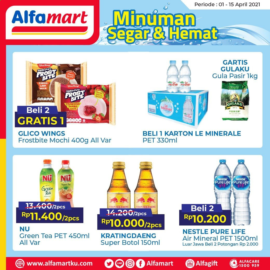 thumbnail - Promo Alfamart - 04/01/2021 - 04/15/2021 - Produk diskon - gula pasir, yogurt, tea, pet, nestlé, gula, green tea. Halaman 2.