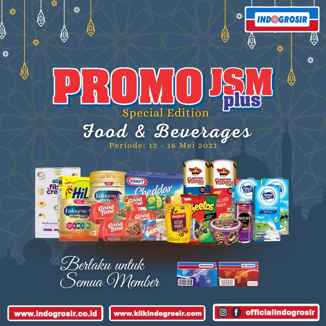 thumbnail - Promo Indogrosir - 05/12/2021 - 05/16/2021 - Produk diskon - indofood, cheddar. Halaman 1.