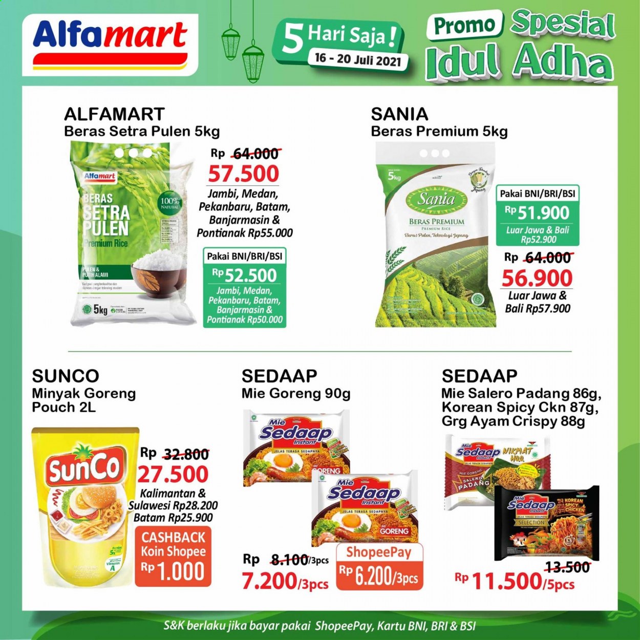 thumbnail - Promo Alfamart - 07/16/2021 - 07/20/2021 - Produk diskon - rice, chicken, goreng, minyak, minyak goreng, minyak goreng pouch, beras. Halaman 2.