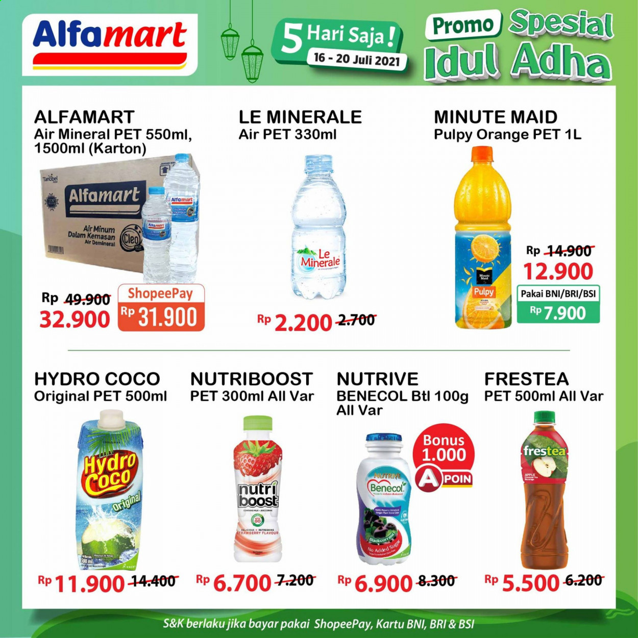thumbnail - Promo Alfamart - 07/16/2021 - 07/20/2021 - Produk diskon - sugar, tea, pet, minute maid, coco, apple. Halaman 3.
