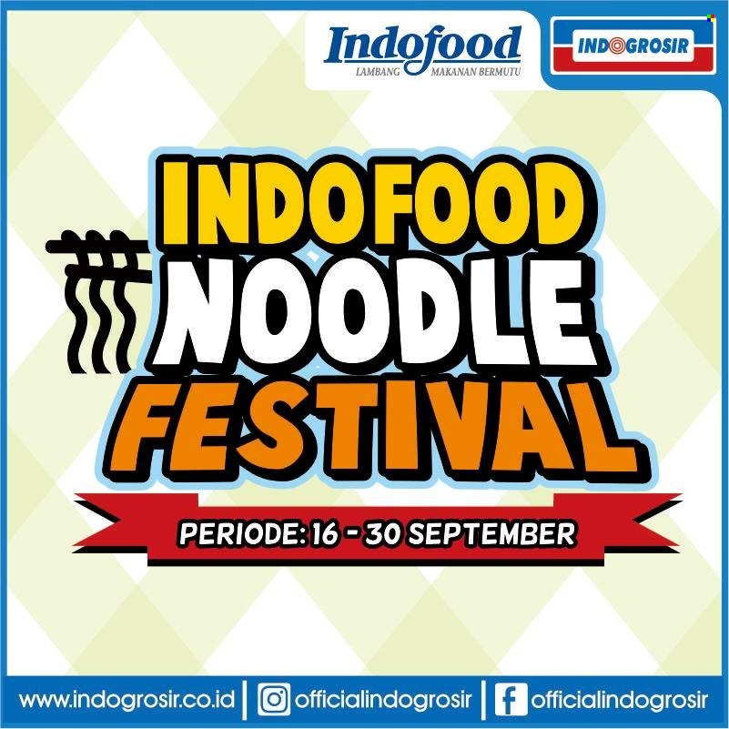 thumbnail - Promo Indogrosir - 09/16/2021 - 09/30/2021 - Produk diskon - noodle, indofood. Halaman 1.