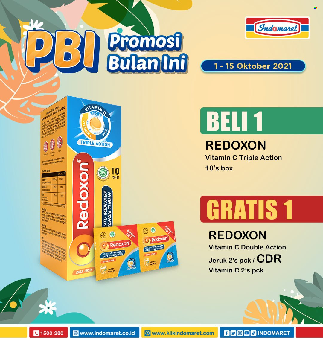 thumbnail - Promo Indomaret - 10/01/2021 - 10/15/2021 - Produk diskon - tablet, jeruk, box, vitamin. Halaman 4.