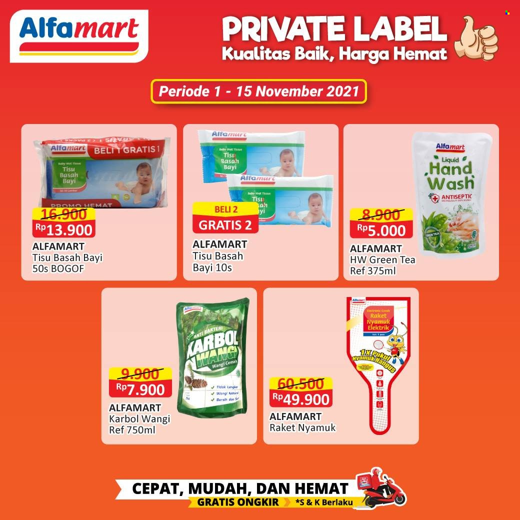 thumbnail - Promo Alfamart - 11/01/2021 - 11/15/2021 - Produk diskon - tea, green tea. Halaman 3.