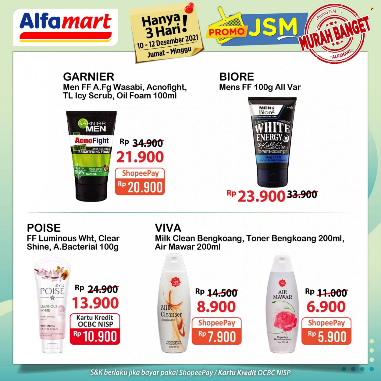 thumbnail - Promo Alfamart - 12/10/2021 - 12/12/2021 - Produk diskon - milk, wasabi, toner, garnier, cleanser. Halaman 4.