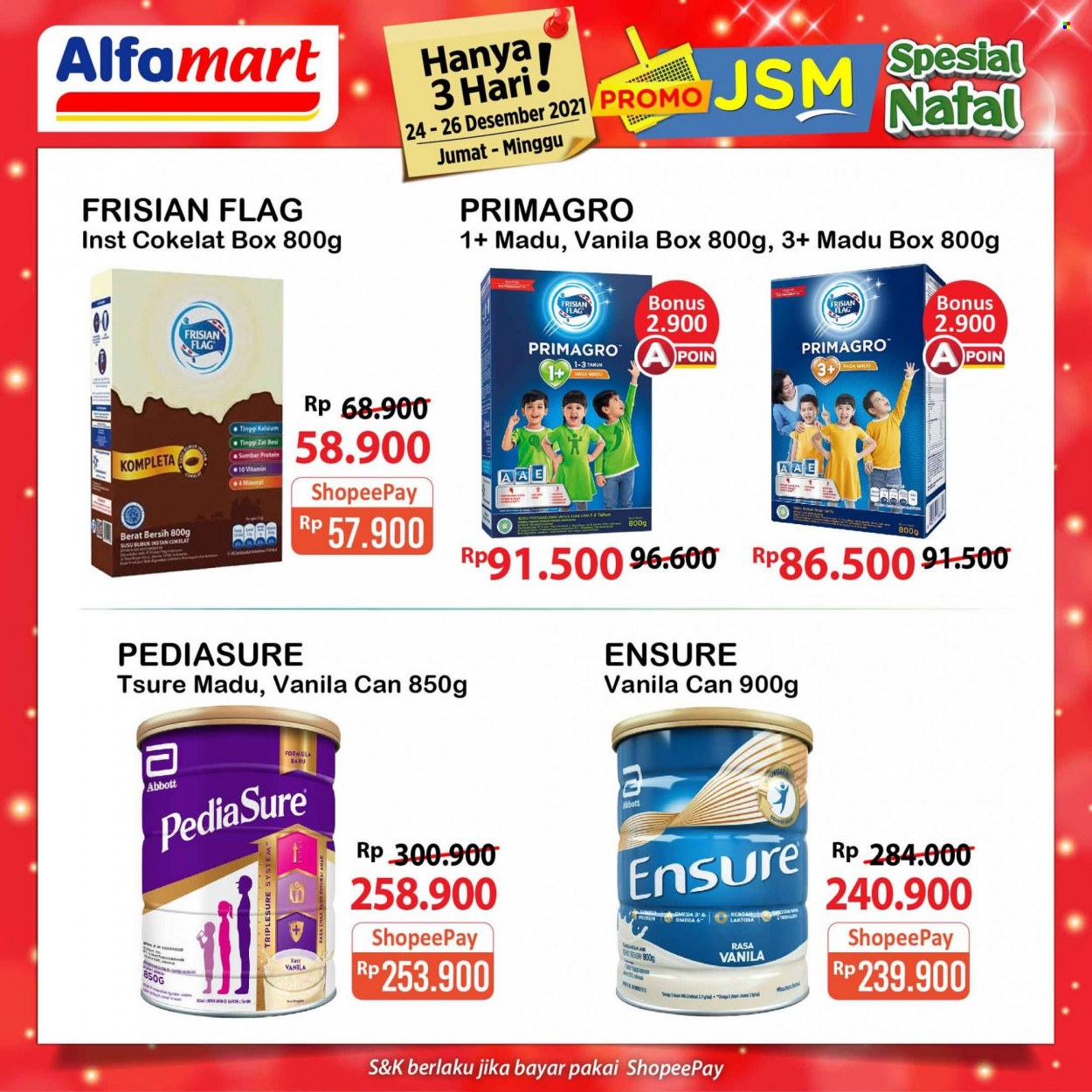 Promo Alfamart - 12/24/2021 - 12/26/2021 - Produk diskon - sun, omega-3, box, vitamin. Halaman 9.