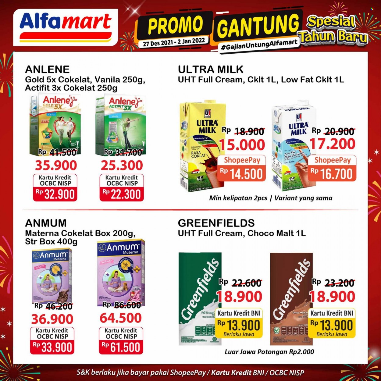 Promo Alfamart - 12/27/2021 - 01/02/2022 - Produk diskon - milk, gold, box. Halaman 7.