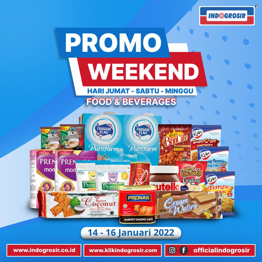 thumbnail - Promo Indogrosir - 01/14/2022 - 01/16/2022 - Produk diskon - top, tee, robe, coco, butter, snack. Halaman 1.