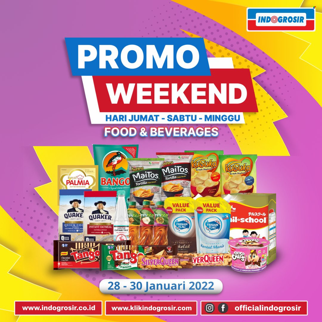 thumbnail - Promo Indogrosir - 01/28/2022 - 01/30/2022 - Produk diskon - quick, oatmeal, bango. Halaman 1.