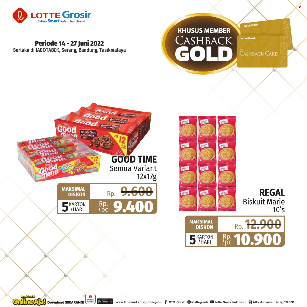thumbnail - Promo LOTTE Grosir - 06/14/2022 - 06/27/2022 - Produk diskon - gold, cookies. Halaman 4.