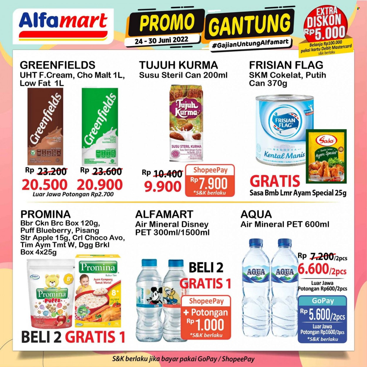 thumbnail - Promo Alfamart - 06/24/2022 - 06/30/2022 - Produk diskon - milk, wortel, tomat, puffs, pet, pisang, mat, indofood, disney, box, apple, aqua, ayam. Halaman 6.