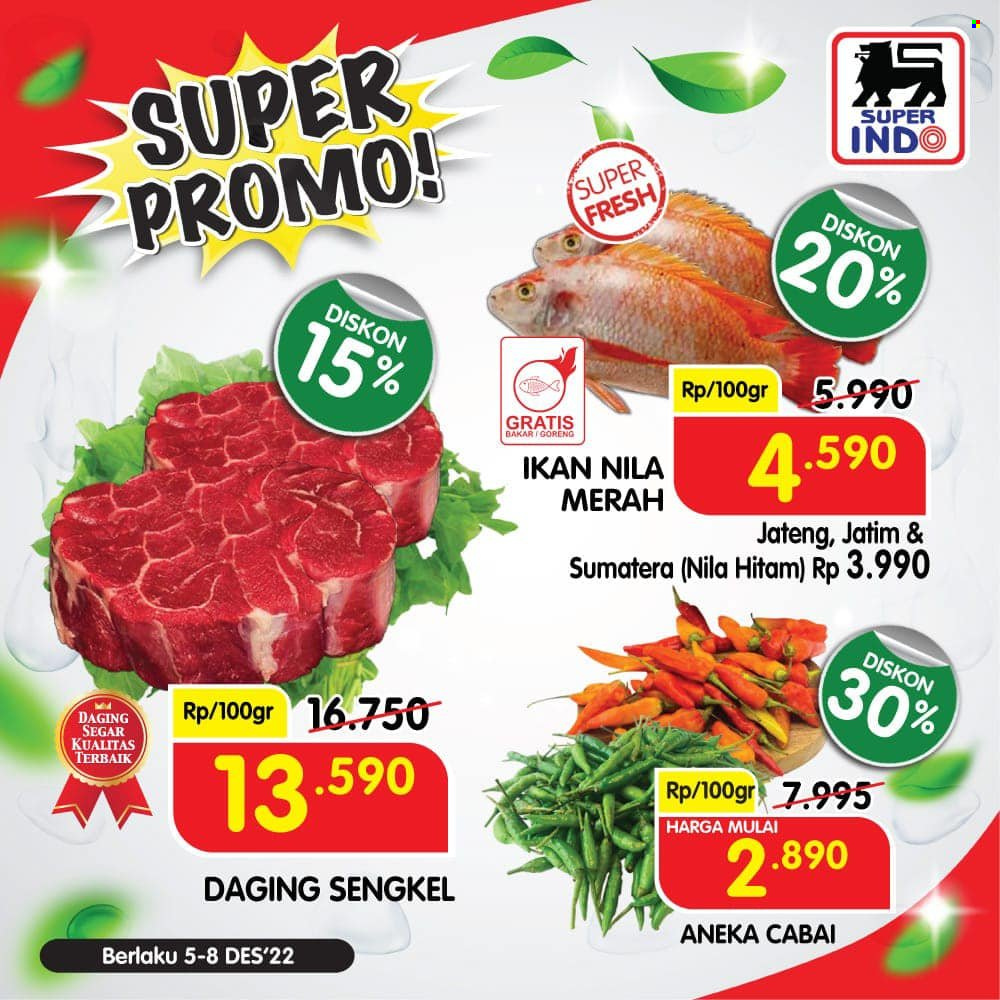 thumbnail - Promo Super INDO - 12/05/2022 - 12/08/2022 - Produk diskon - goreng, harga mulai, aneka. Halaman 5.
