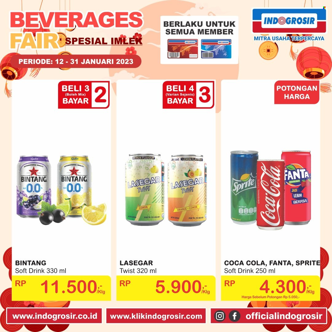 thumbnail - Promo Indogrosir - 01/12/2023 - 01/31/2023 - Produk diskon - sprite, lemon, coca-cola, drink. Halaman 1.