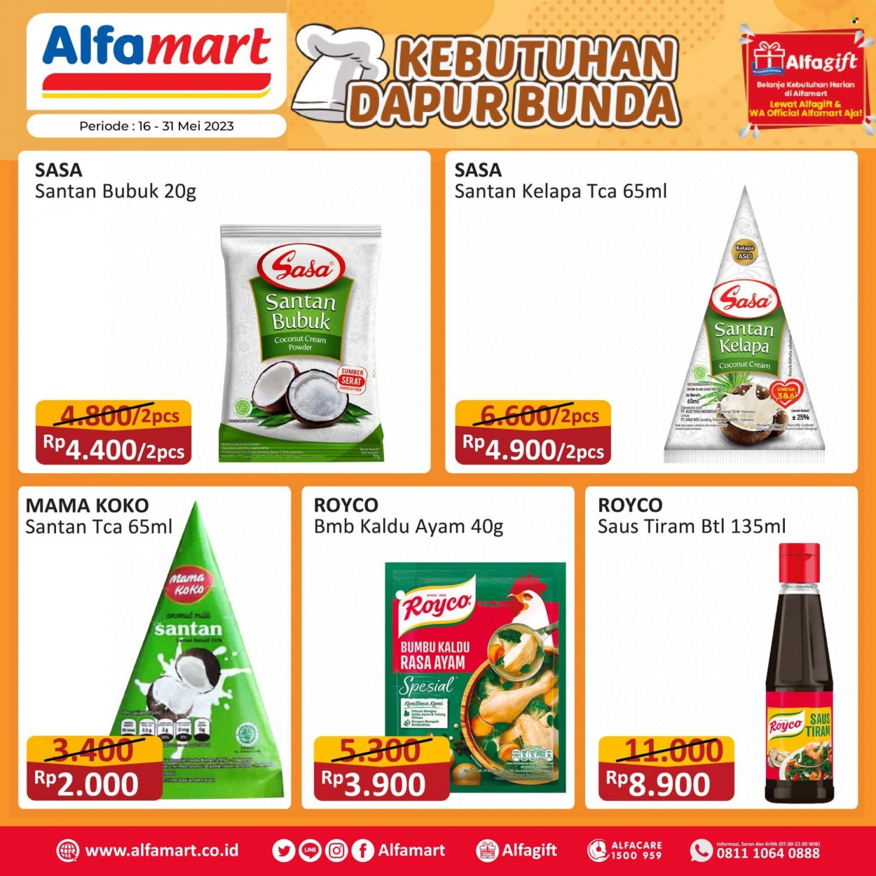 thumbnail - Promo Alfamart - 05/16/2023 - 05/31/2023 - Produk diskon - milk, saus, dapur, coconut milk, aloe, ayam. Halaman 3.