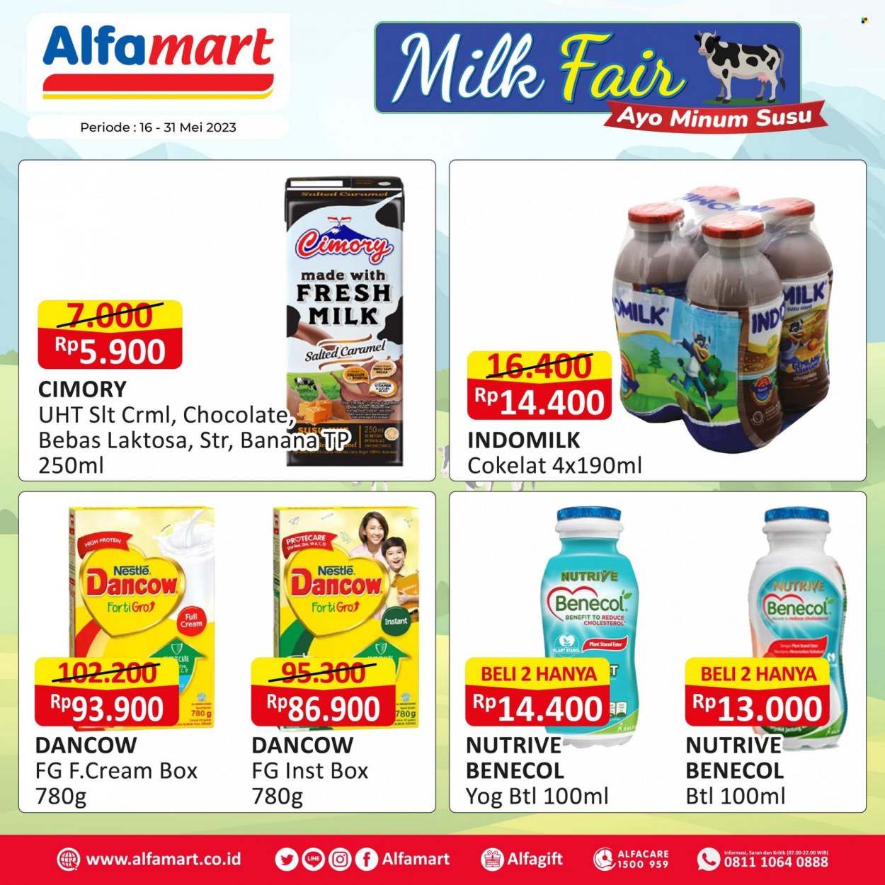 thumbnail - Promo Alfamart - 05/16/2023 - 05/31/2023 - Produk diskon - milk, indomilk, kale, chocolate, cimory, caramel, box, vitamin. Halaman 10.