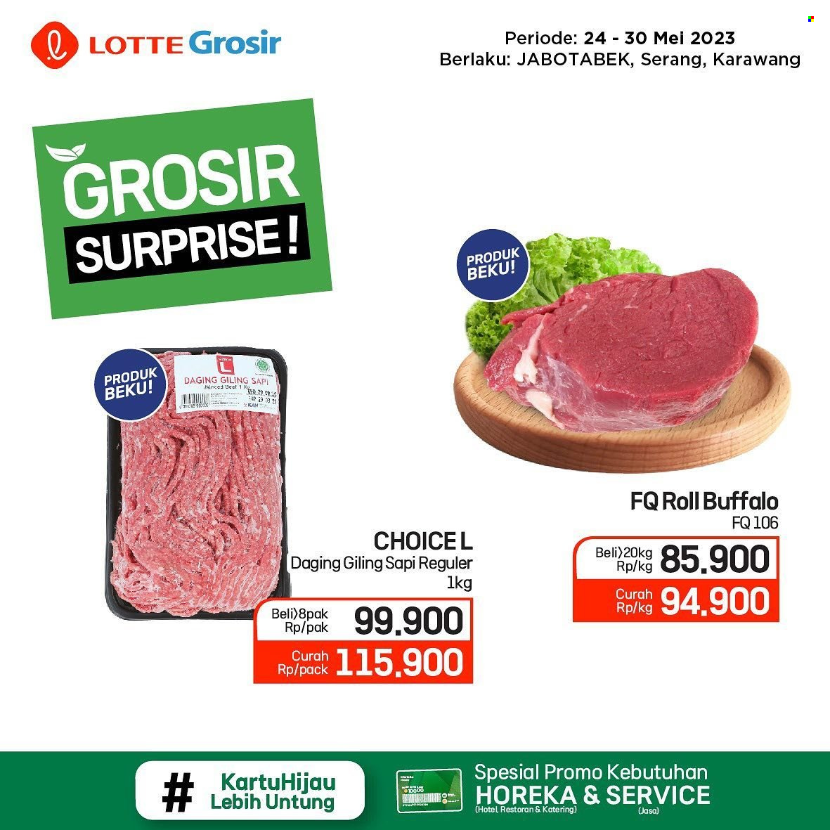 thumbnail - Promo LOTTE Grosir - 05/24/2023 - 05/30/2023 - Produk diskon - beef, daging giling, beef meat. Halaman 19.