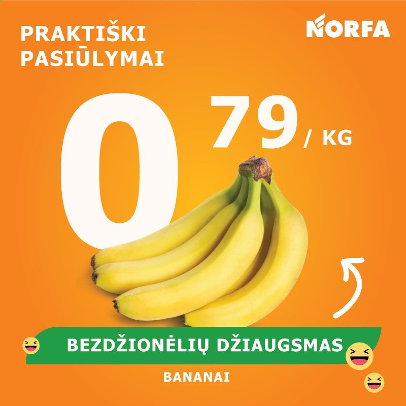 thumbnail - „NORFA“ leidinys - 2021 01 05 - 2021 01 10 - Išpardavimų produktai - bananai. 3 puslapis.
