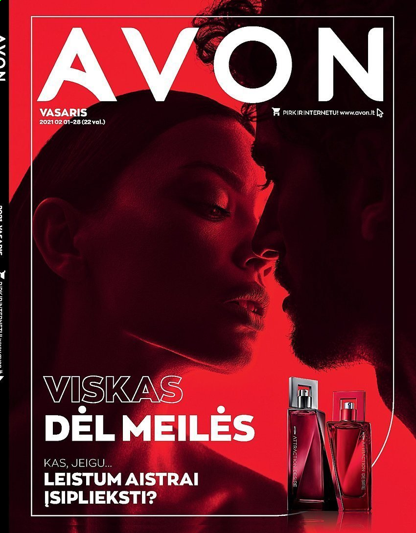 thumbnail - „Avon“ leidinys - 2021 02 01 - 2021 02 28 - Išpardavimų produktai - Avon. 1 puslapis.