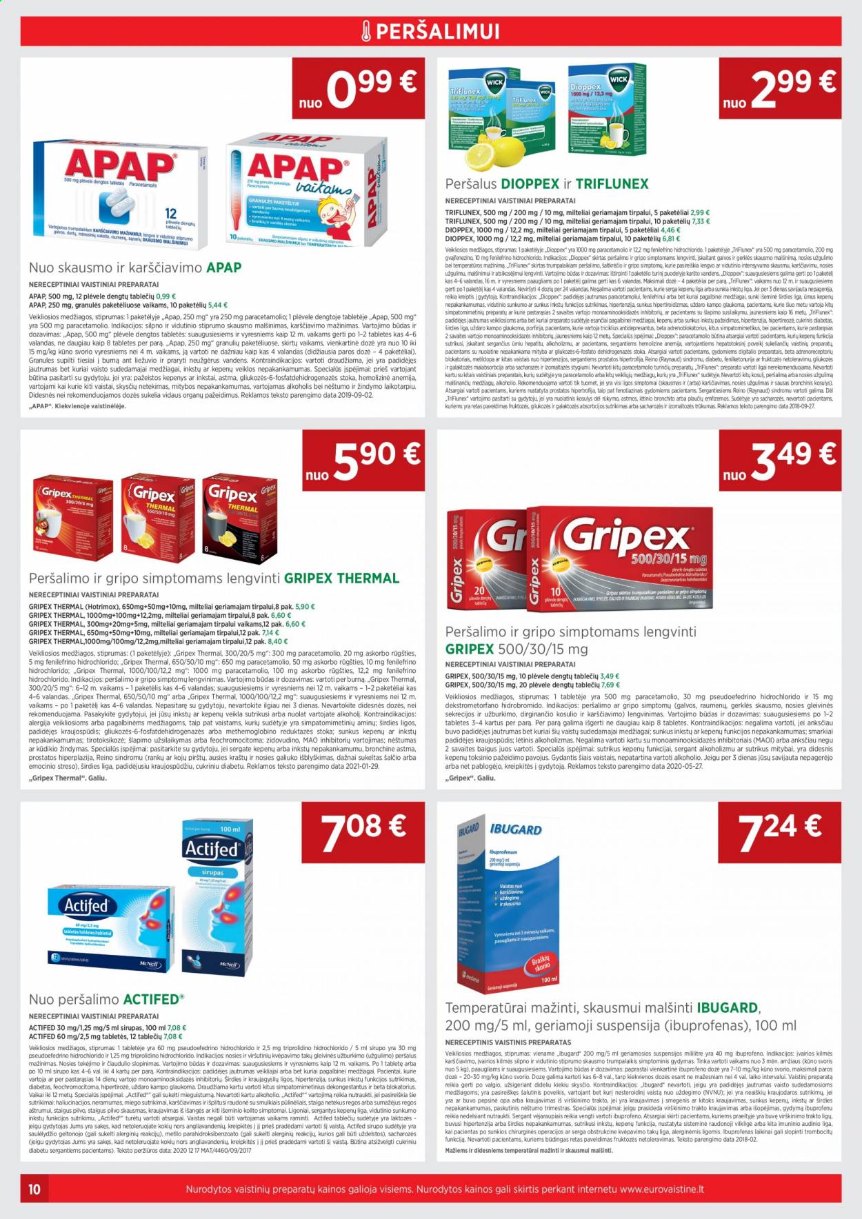 thumbnail - „EUROVAISTINĖ“ leidinys - 2021 03 01 - 2021 03 31 - Išpardavimų produktai - Ibugard. 10 puslapis.