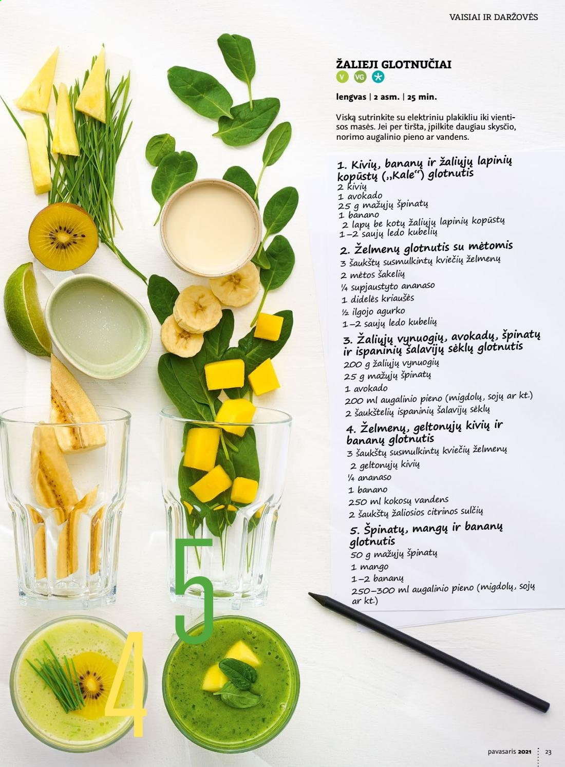 thumbnail - „Rimi“ leidinys - Išpardavimų produktai - kriaušės, mango, citrinos, žaliosios citrinos. 23 puslapis.