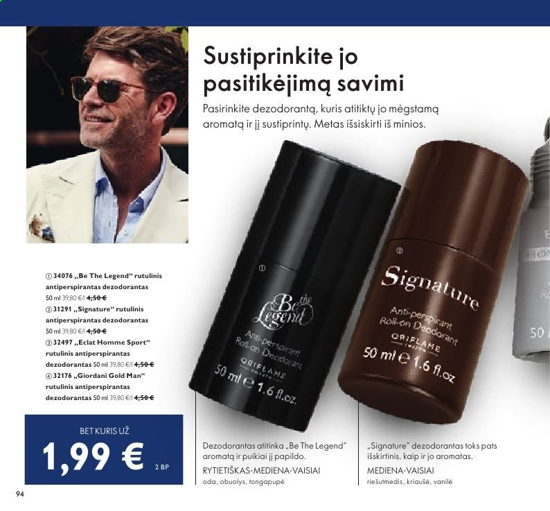 thumbnail - „Oriflame“ leidinys - 2021 05 01 - 2021 05 31 - Išpardavimų produktai - Giordani Gold, antiperspirantas, dezodorantas, Eclat. 94 puslapis.