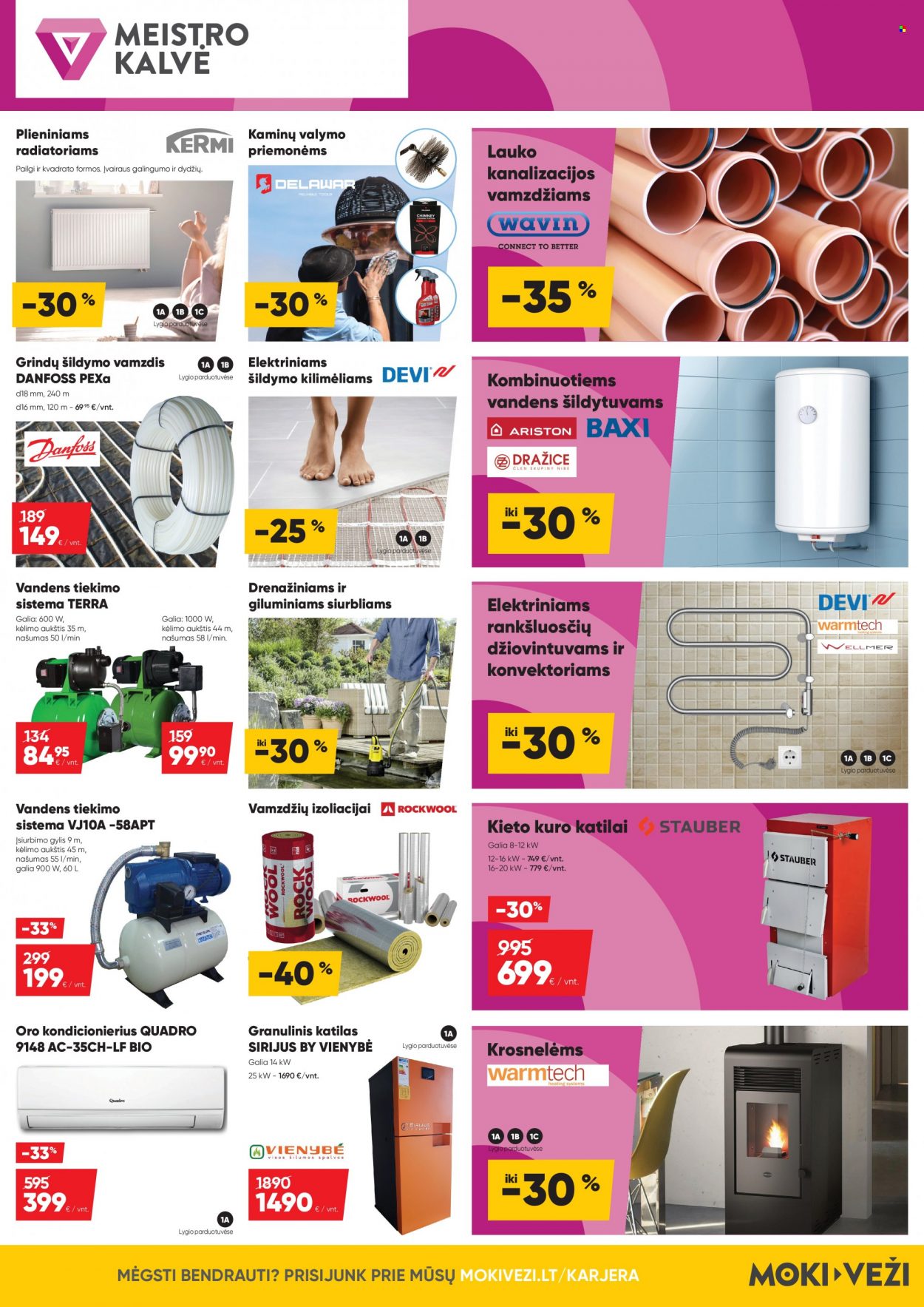 thumbnail - „Moki Veži“ leidinys - 2021 09 09 - 2021 09 28 - Išpardavimų produktai - vandens šildytuvas, radiatorius, šildytuvas, katilas. 5 puslapis.