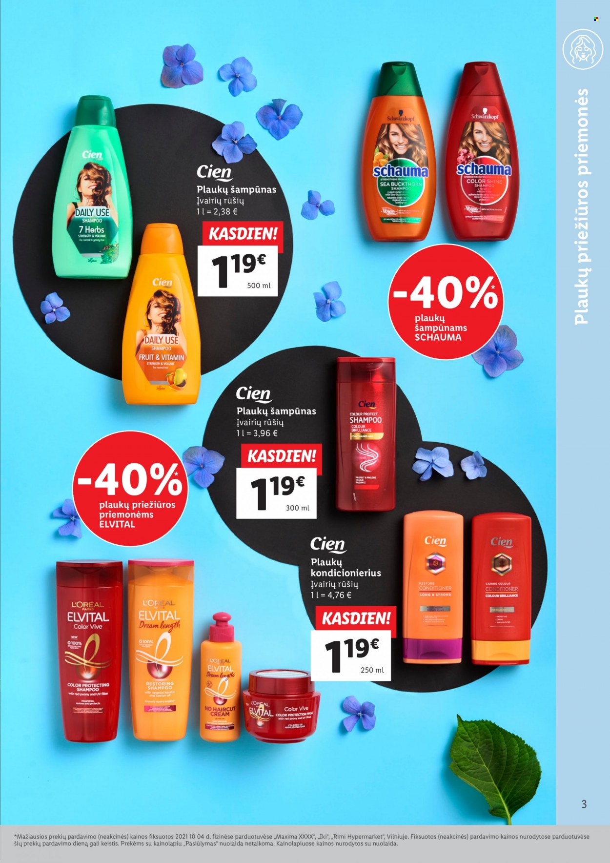 thumbnail - „Lidl“ leidinys - Išpardavimų produktai - keratin, L'Oréal, plaukų šampūnas, shampoo, Schwarzkopf, šampūnas, plaukų priežiūros priemonėms. 3 puslapis.