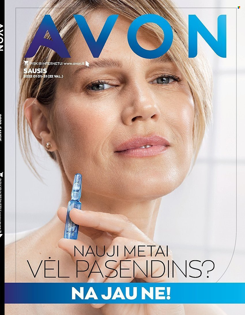 thumbnail - „Avon“ leidinys - 2022 01 01 - 2022 01 31 - Išpardavimų produktai - Avon. 1 puslapis.