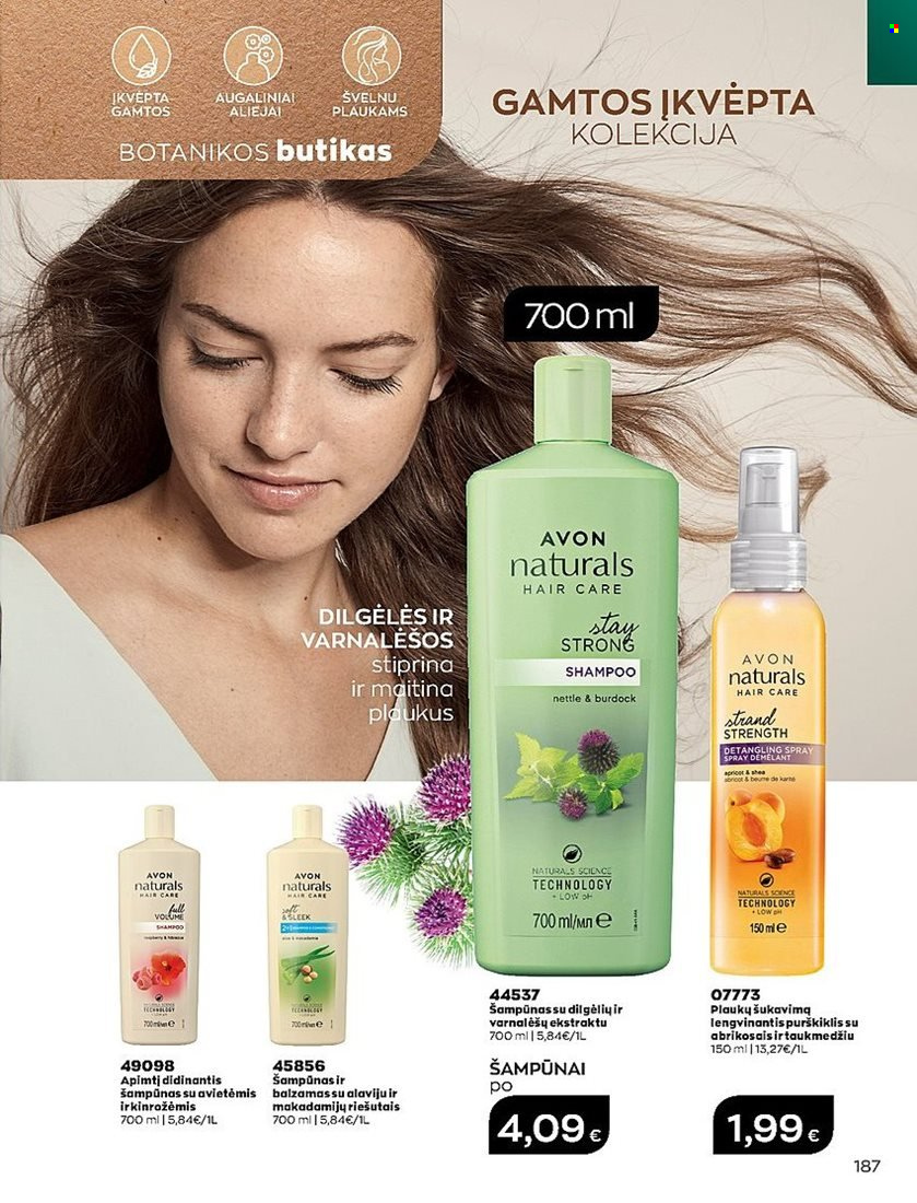 thumbnail - „Avon“ leidinys - 2022 05 01 - 2022 05 31 - Išpardavimų produktai - Avon, shampoo, šampūnas. 187 puslapis.