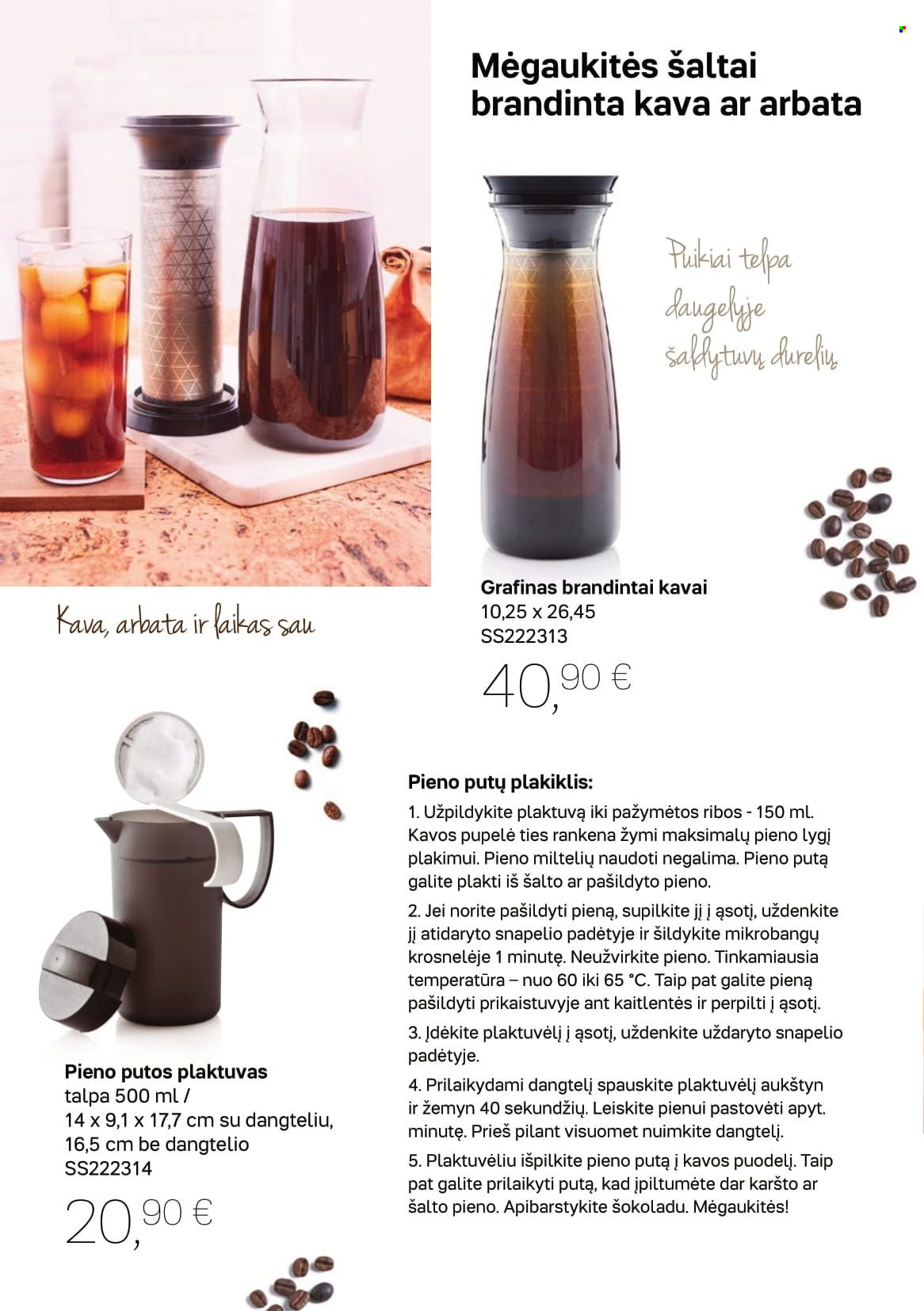 „Tupperware“ leidinys - 2022 05 30 - 2022 06 26 - Išpardavimų produktai - arbata, kava. 12 puslapis.