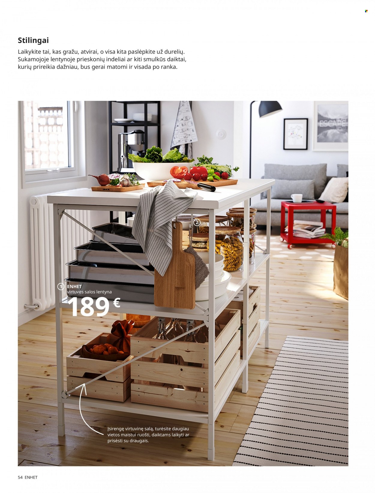 thumbnail - „IKEA“ leidinys - Išpardavimų produktai - lentyna. 54 puslapis.