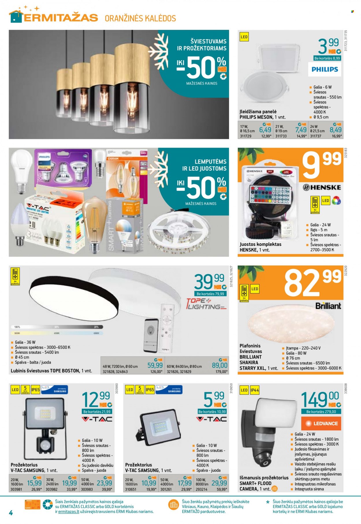 thumbnail - „ERMITAŽAS“ leidinys - 2022 11 09 - 2022 11 29 - Išpardavimų produktai - Philips, Samsung. 4 puslapis.