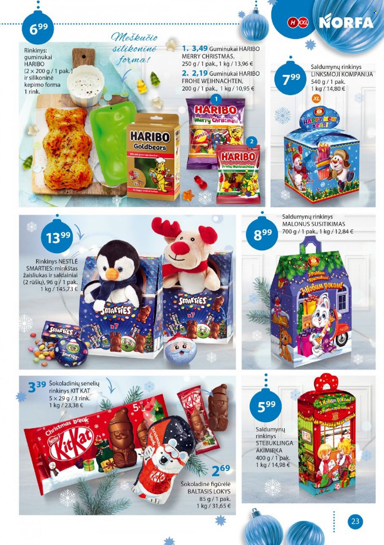 thumbnail - „NORFA“ leidinys - 2022 11 15 - 2022 12 05 - Išpardavimų produktai - Nestlé, saldainiai. 23 puslapis.