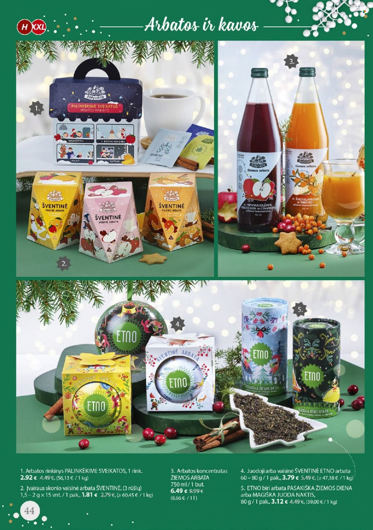 thumbnail - „NORFA“ leidinys - 2022 12 06 - 2023 01 02 - Išpardavimų produktai - arbata. 44 puslapis.