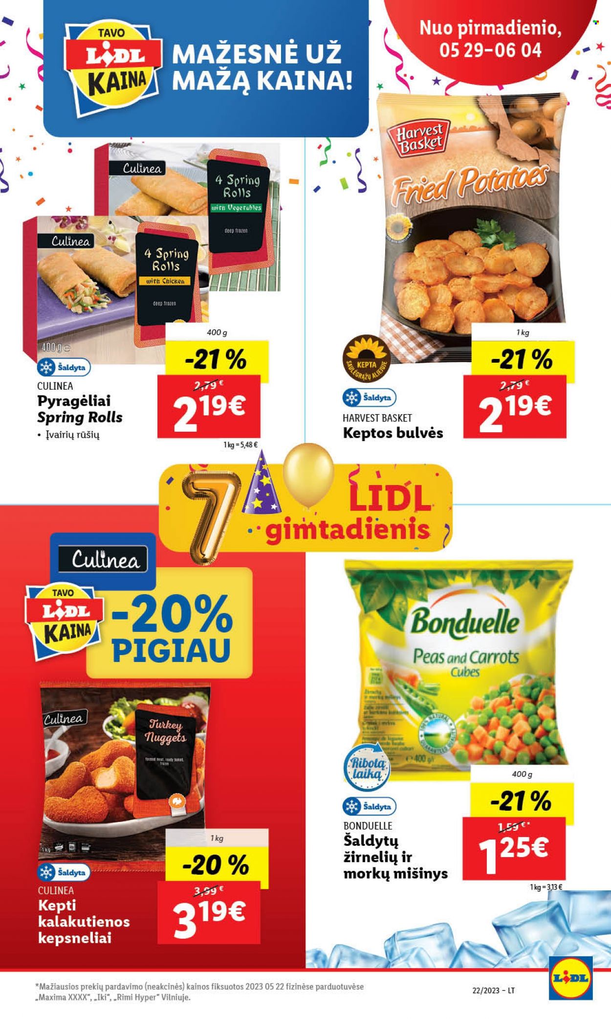 thumbnail - „Lidl“ leidinys - 2023 05 29 - 2023 06 04 - Išpardavimų produktai - bulvės, Bonduelle. 32 puslapis.